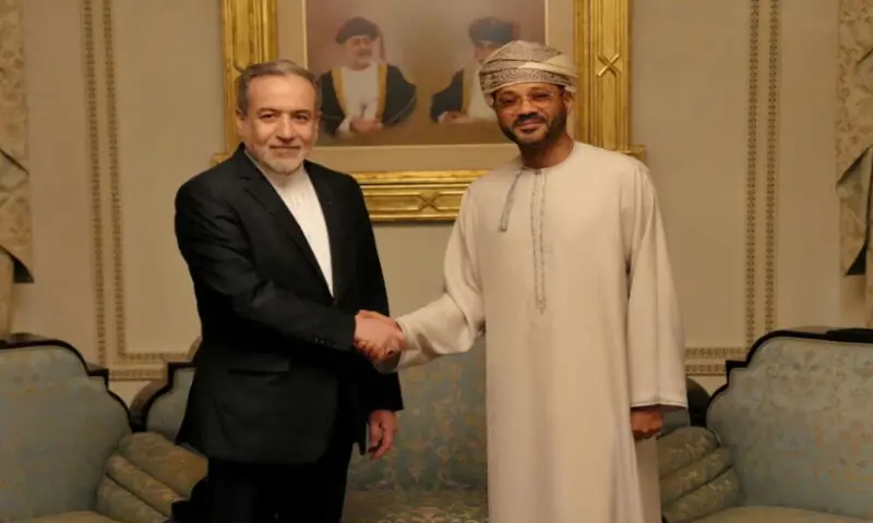 Iranian Foreign Minister Abbas Araghchi meets with Omani Foreign Minister Sayyid Badr Albusaidi in Muscat, Oman, on February 6, 2026. Reuters