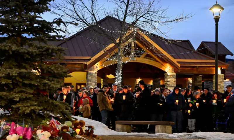 People attend a vigil the day after a deadly mass shooting took place in the town of Tumbler Ridge, British Columbia, Canada, on February 11, 2026. Reuters