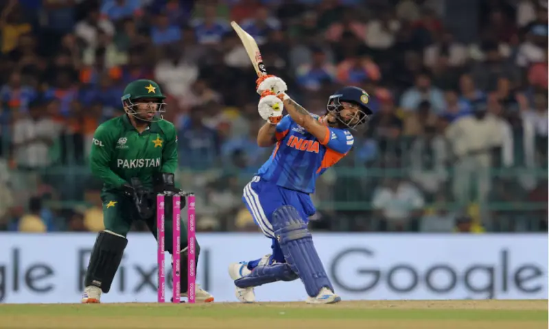 India&rsquo;s Ishan Kishan in action against Pakistan in ICC Men&rsquo;s T20 World Cup 2026 Group A match at R. Premadasa International Cricket Stadium, Colombo, Sri Lanka, on February 15, 2026. Reuters