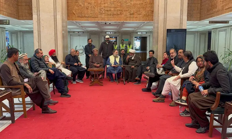 A sit-in by the opposition alliance at the Parliament House continued for a fourth consecutive day on Monday. Screengrab