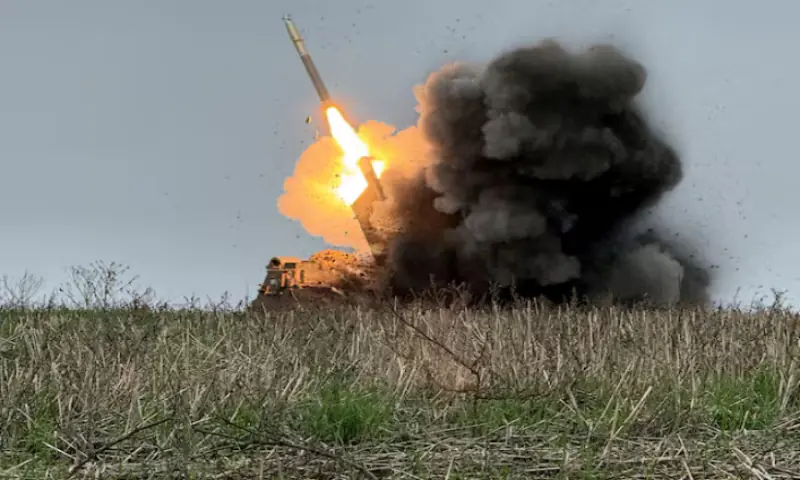 Ukrainian servicemen fire a Multiple Launch Rocket System (MLRS) towards Russian troops, amid Russia&rsquo;s attack on Ukraine, near the frontline town of Pokrovsk in Donetsk region, Ukraine. &ndash; Reuters