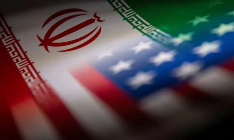 Iran&rsquo;s and the US&rsquo; flags are seen printed on paper in this illustration. &ndash; Reuters file