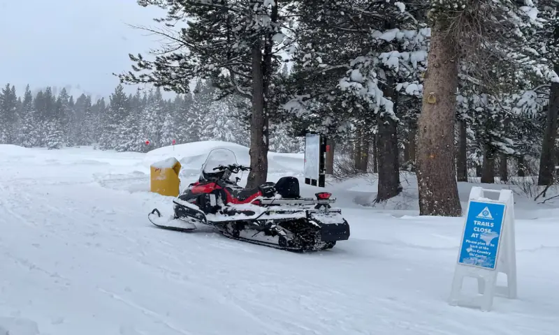 A snowmobile is parked at Alder Creek Adventure Centre, one of two sites where search crews were launched to try to locate a group of missing skiers after an avalanche in a backcountry slope of California’s Sierra Nevada mountains, in Truckee, California, US. – Reuters A snowmobile is parked at Alder Creek Adventure Centre, one of two sites where search crews were launched to try to locate a group of missing skiers after an avalanche in a backcountry slope of California’s Sierra Nevada mountains, in Truckee, California, US. – Reuters