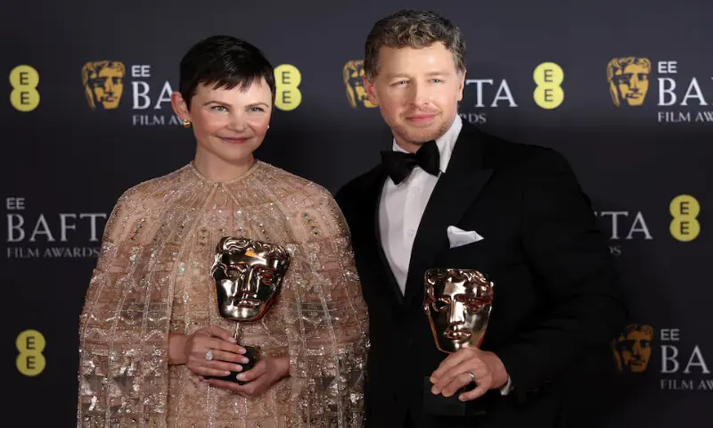 Ginnifer Goodwin and Josh Dallas pose with the Animated Film Award for ‘Zootopia 2 (Zootropolis 2)’ at the 2026 British Academy of Film and Television Awards at the Royal Festival Hall in the Southbank Centre, London, Britain. – Reuters Ginnifer Goodwin and Josh Dallas pose with the Animated Film Award for ‘Zootopia 2 (Zootropolis 2)’ at the 2026 British Academy of Film and Television Awards at the Royal Festival Hall in the Southbank Centre, London, Britain. – Reuters