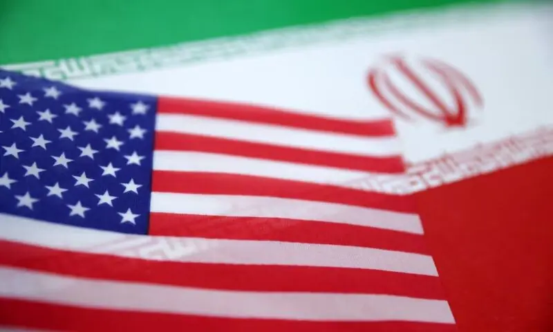 U.S. and Iran flags. Reuters