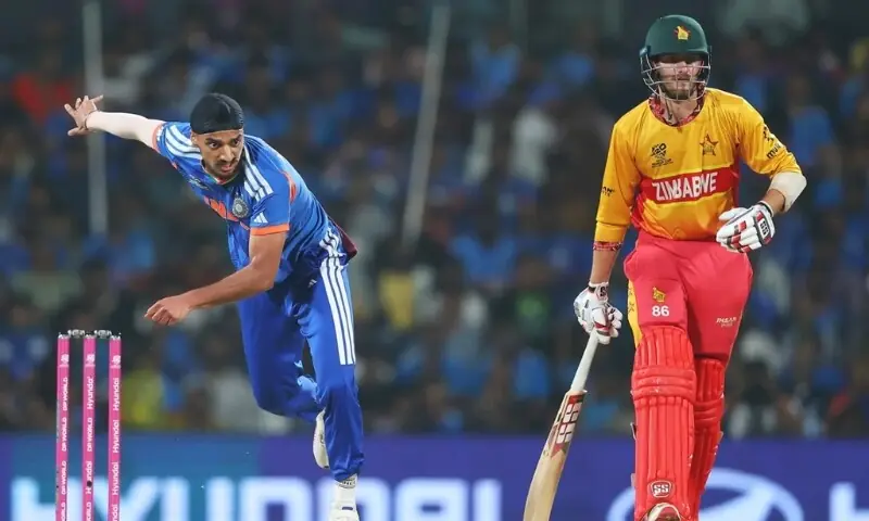 زمبابوے شکست کے بعد ٹی 20 ورلڈ کپ سے باہر، بھارت کی سیمی فائنل کی امیدیں برقرار زمبابوے شکست کے بعد ٹی 20 ورلڈ کپ سے باہر، بھارت کی سیمی فائنل کی امیدیں برقرار