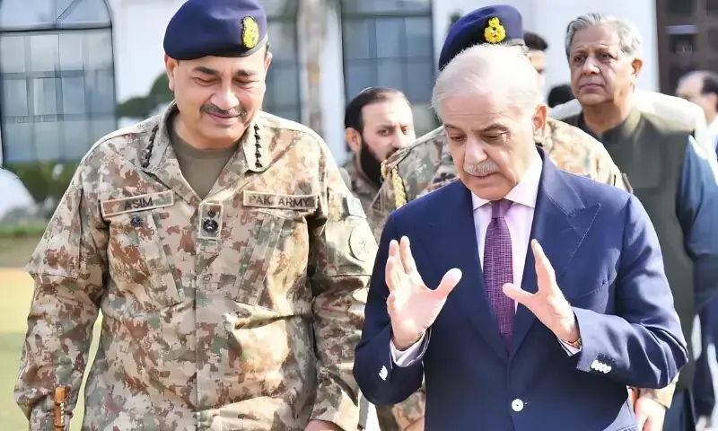 Field Marshal Syed Asim Munir and Prime Minister Shehbaz Sharif.