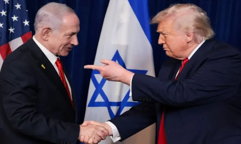 sraeli Prime Minister Benjamin Netanyahu and US President Donald Trump. Reuters file