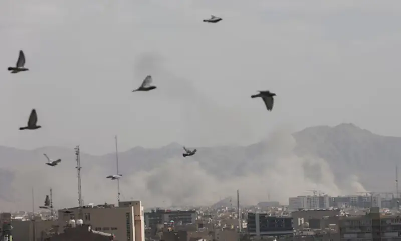 Smoke rises following an explosion in Tehran, Iran. &ndash; Reuters