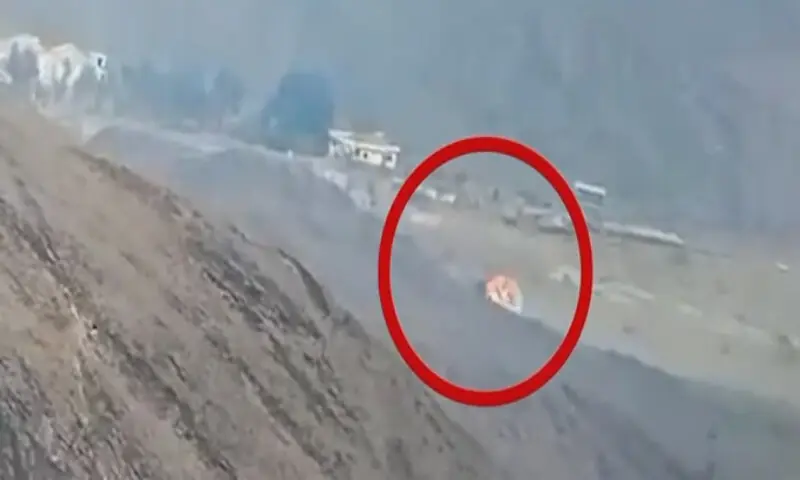 Pakistani forces have destroyed 182 Afghan Taliban checkposts and taken control of 31 positions during the operation. Screengrab/Aaj TV