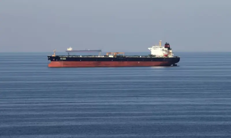 Oil tankers pass through the Strait of Hormuz, on December 21, 2018. Reuters