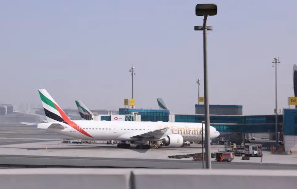 Planes are parked at Terminal 3 of the Dubai International Airport, following the United States and Israel strikes on Iran, in Dubai, United Arab Emirates. &ndash; Reuters