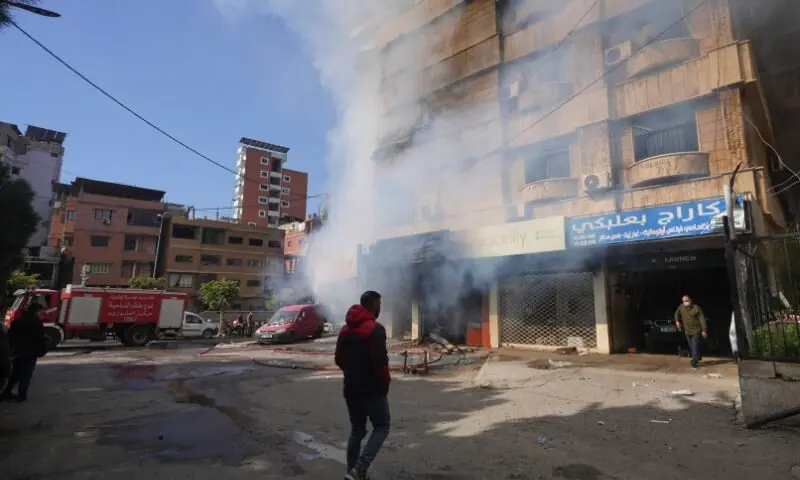 Smoke rises at the site of an Israeli strike on Beirut&rsquo;s southern suburbs, following an escalation between Hezbollah and Israel amid the U.S.-Israeli conflict with Iran, Lebanon. &ndash; Reuters