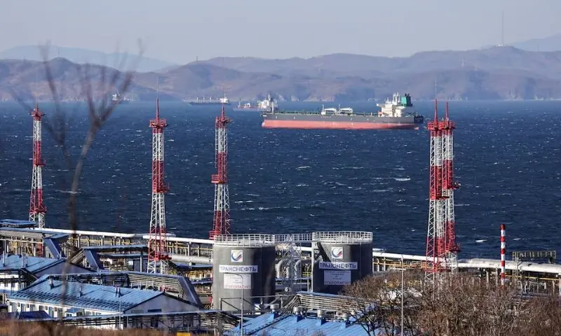 Fuga Bluemarine crude oil tanker lies at anchor near the terminal Kozmino in Nakhodka Bay near the port city of Nakhodka, Russia. &ndash; Reuters