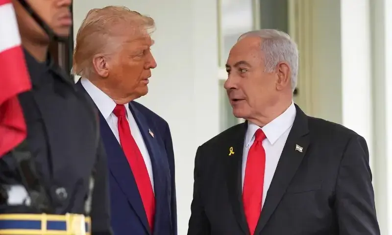 US President Donald Trump and Israeli Prime Minister Benjamin Netanyahu. File photo