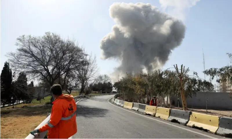 Smoke rises following an explosion, amid the U.S.-Israeli conflict with Iran, in Tehran, Iran, on March 5, 2026. Reuters