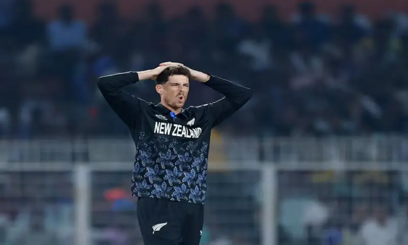 New Zealand&rsquo;s Mitchell Santner. &ndash; Reuters