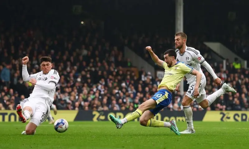 Southampton&rsquo;s Finn Azaz shoots at goal. &ndash; Reuters