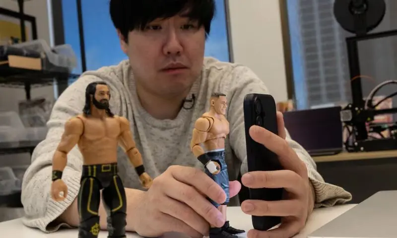 Persona CEO Rick Song holds a plastic toy as he tests an identity verification software at the company’s testing laboratory in San Francisco, California, U.S. – Reuters Persona CEO Rick Song holds a plastic toy as he tests an identity verification software at the company’s testing laboratory in San Francisco, California, U.S. – Reuters