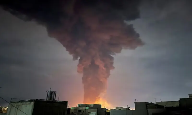 Smoke rises following an explosion, amid the U.S.-Israeli conflict with Iran, in Tehran, Iran, on March 7, 2026. Reuters file