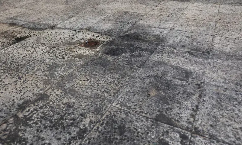 Black soot after reported black rain following US-Israeli strikes on fuel tanks in Tehran, Iran. &ndash; Reuters