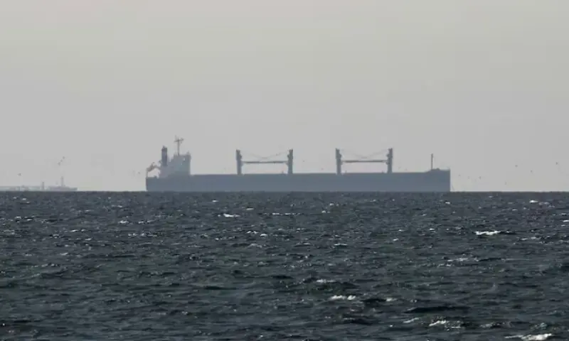 A tanker sails in the Gulf, near the Strait of Hormuz, as seen from northern Ras al-Khaimah, near the border with Oman&rsquo;s Musandam governance, amid the U.S.-Israeli conflict with Iran, in United Arab Emirates, on March 11, 2026. Reuters