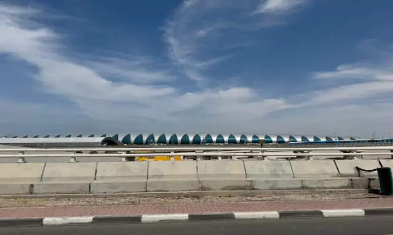 Exterior of Dubai International Airport (DXB) after two drones came down in the vicinity of the airport, amid the U.S.-Israeli conflict with Iran, in Dubai, United Arab Emirates. &ndash; Reuters