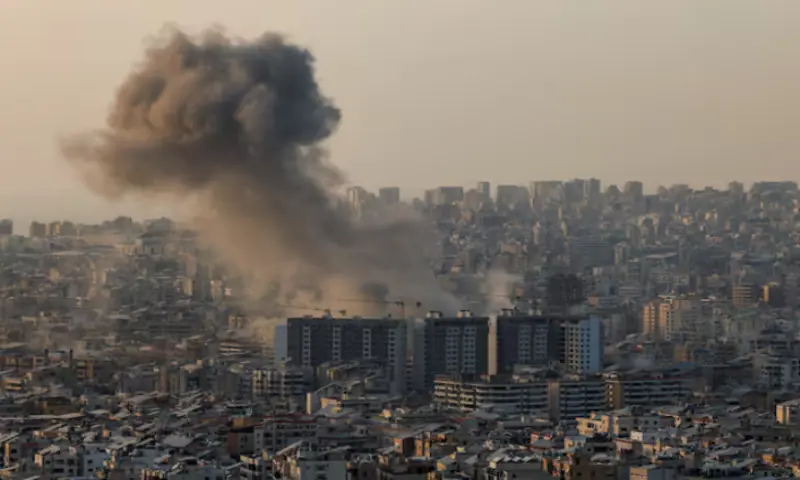 Smoke rises after Israeli strikes following an escalation between Hezbollah and Israel, amid the U.S.-Israeli conflict with Iran, in the southern suburbs of Beirut, Lebanon. &ndash; Reuters