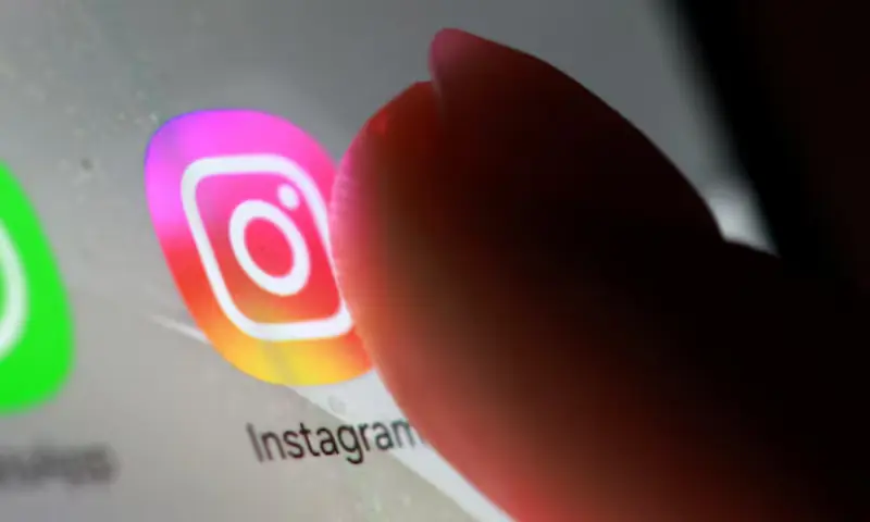 Instagram app icon is seen on a smartphone in this illustration. &ndash; Reuters