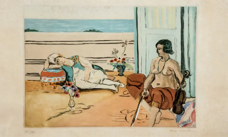 A handout picture of the painting “Odalisque on the Terrace” by Henri Matisse. – Reuters A handout picture of the painting “Odalisque on the Terrace” by Henri Matisse. – Reuters
