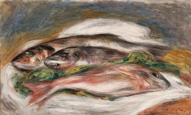 A handout picture of the painting “Fish” by Pierre-Auguste Renoir. – Reuters A handout picture of the painting “Fish” by Pierre-Auguste Renoir. – Reuters