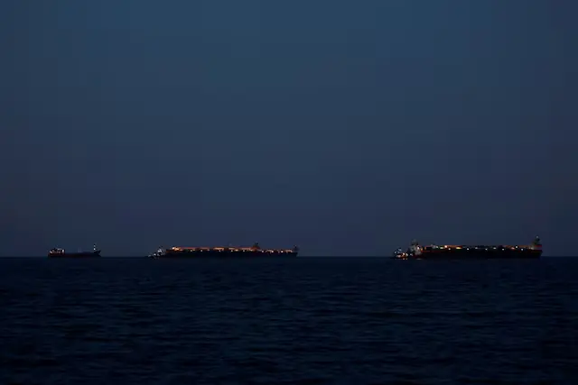 Tankers sit anchored as the traffic is down in the Strait of Hormuz, amid the US-Israeli conflict with Iran, in Muscat, Oman. &ndash; Reuters