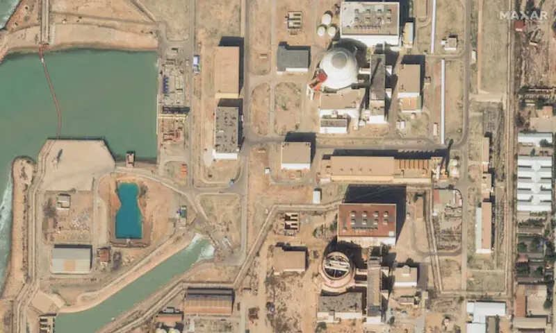 A satellite image shows the nuclear reactors at the Bushehr site in Iran in this handout image dated January 1, 2025. Reuters file A satellite image shows the nuclear reactors at the Bushehr site in Iran in this handout image dated January 1, 2025. Reuters file