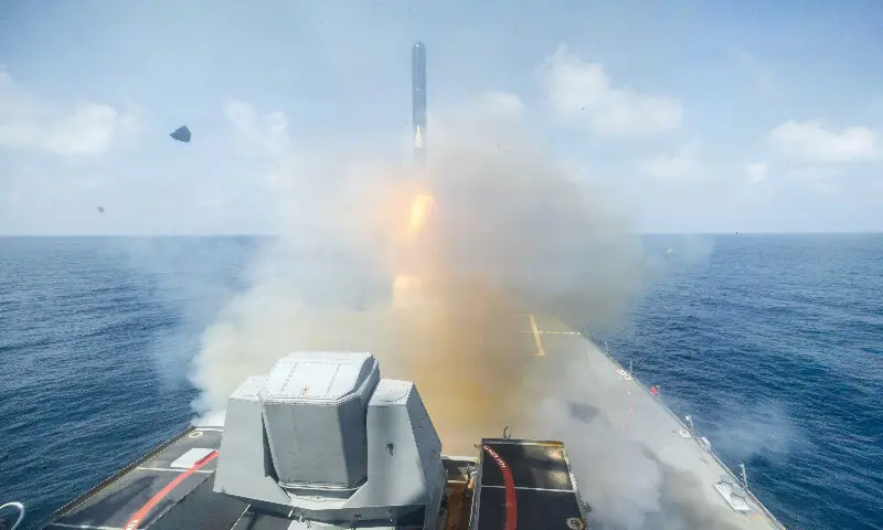 Arleigh Burke-class guided-missile destroyer USS Spruance fires a Tomahawk Land Attack Missile in support of Operation Epic Fury, at an undisclosed location. – Reuters Arleigh Burke-class guided-missile destroyer USS Spruance fires a Tomahawk Land Attack Missile in support of Operation Epic Fury, at an undisclosed location. – Reuters