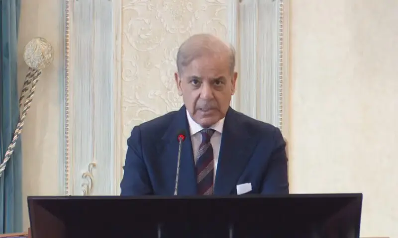 Prime Minister Shehbaz Sharif. Screengrab/Aaj News Prime Minister Shehbaz Sharif. Screengrab/Aaj News