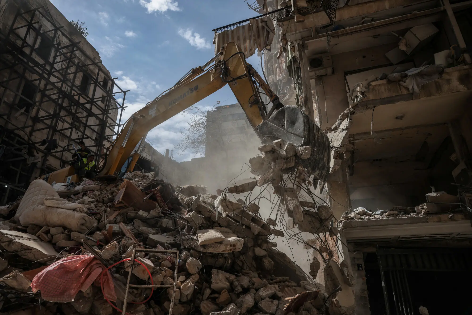 Emergency services operate at the site of an Israeli strike in Ain Al Mraiseh in Beirut, Lebanon. – Reuters Emergency services operate at the site of an Israeli strike in Ain Al Mraiseh in Beirut, Lebanon. – Reuters