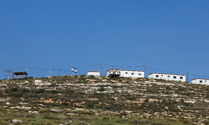 A new Israeli settlement near Nablus, in the Israeli-occupied West Bank. &ndash; Reuters