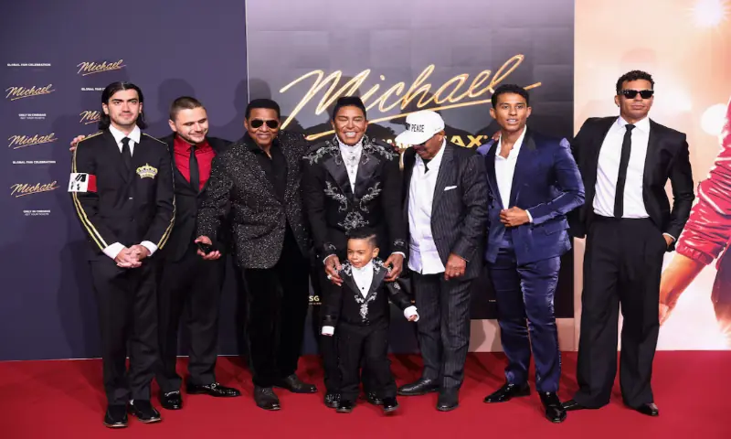 Members of the Jackson family, including Bigi Jackson, Prince Jackson, Jackie Jackson, Jermaine Jackson, and Marlon Jackson, attend the international premiere of &ldquo;Michael,&rdquo; the biopic about pop legend Michael Jackson, in Berlin, Germany. &ndash; Reuters