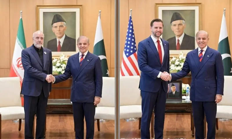 اسلام آباد مذاکرات سے قبل ایرانی اور امریکی قیادت کی وزیراعظم شہباز شریف سے ملاقاتیں