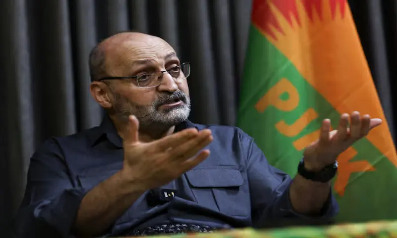 Amir Karimi, co-chair of the Kurdistan Free Life Party, known as PJAK, set up an office inside a tunnel complex near the Iraqi border with Iran. &ndash; Reuters