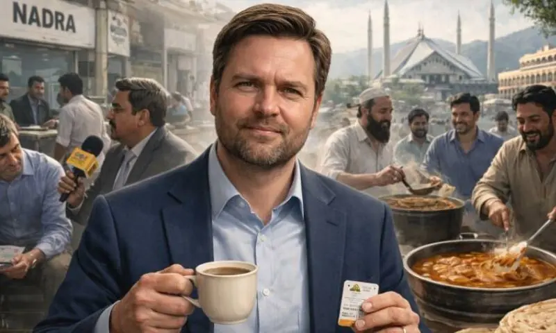 &rsquo;جے ڈی وینس پاکستان میں اپنی برادری کو بھول گئے&lsquo;