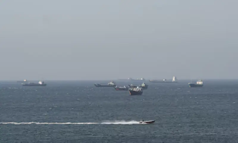 Ships and tankers in the Strait of Hormuz off the coast of Musandam, Oman. &ndash; Reuters