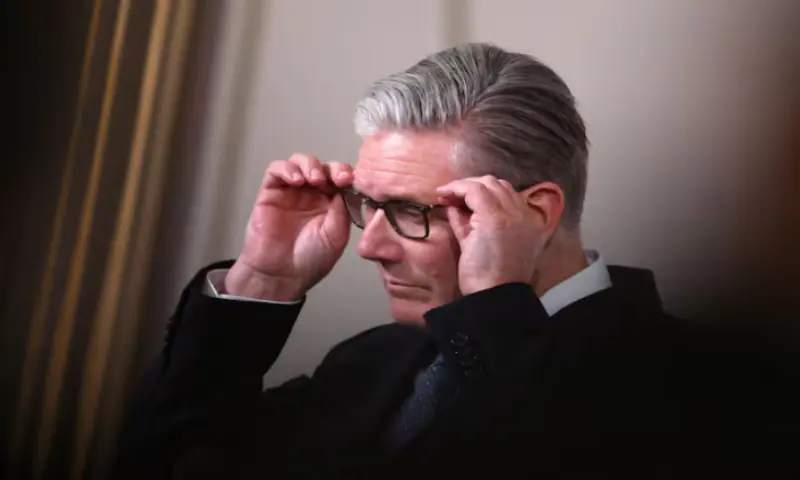 British Prime Minister Keir Starmer attends a press conference after the multinational virtual summit at the Elysee Presidential Palace in Paris, France. &ndash; Reuters