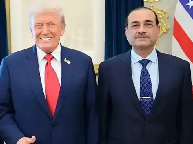 US President Donald Trump and Field Marshal Asim Munir.