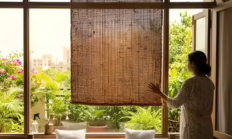 گرمی سے نجات کا قدرتی حل، خس کے پردے دوبارہ مقبول