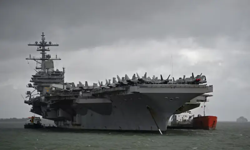 The USS George H.W. Bush aircraft carrier. Reuters file