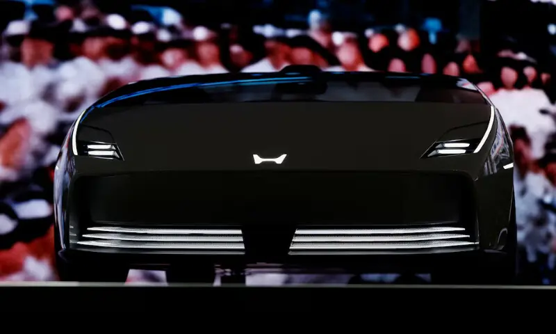 Honda 0 Saloon electric concept vehicle is displayed at the Honda booth at Tokyo Big Sight in Tokyo, Japan. -- Reuters file