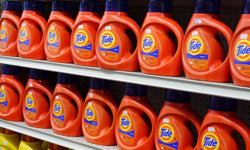 Tide detergent, a brand owned by Procter & Gamble, is seen for sale in a store in Manhattan, New York City. -- Reuters