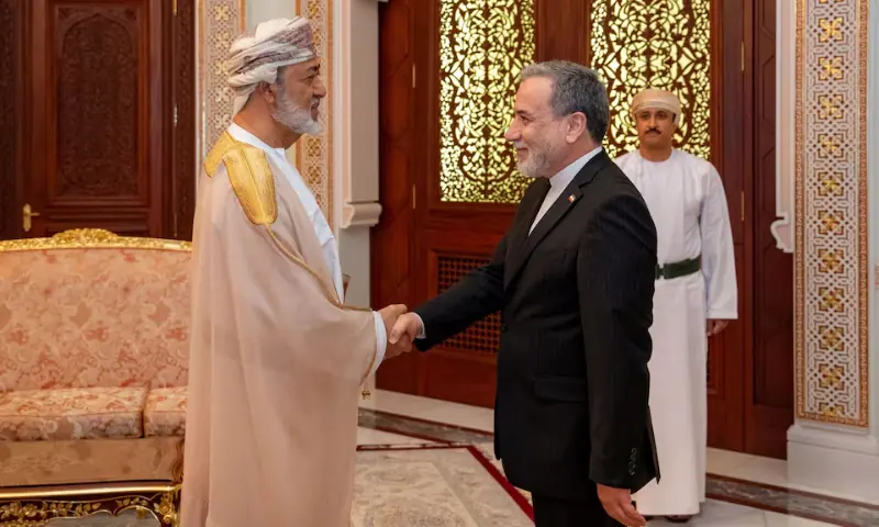 Iranian Foreign Minister Abbas Araqchi and Sultan of Oman Haitham bin Tariq Al Said. -- Reuters