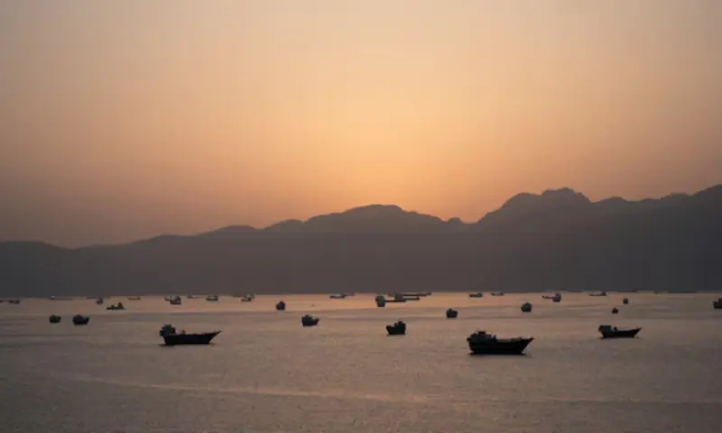 Ships and boats in the Strait of Hormuz, Musandam, Oman. -- Reuters